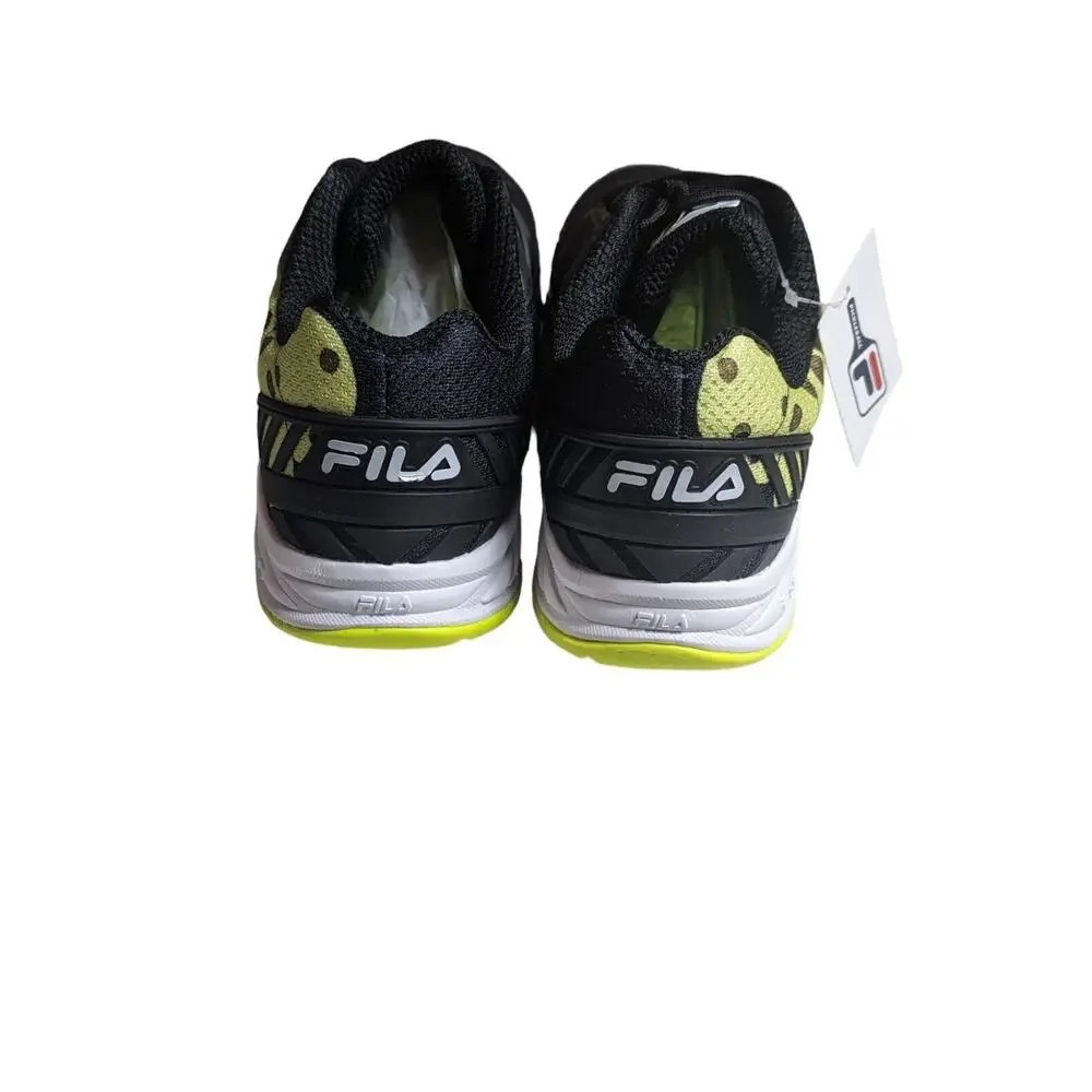 Fila Volley Zone Pickleball Shoes 1PM00596-016 Black/White/Green Mens Size 10